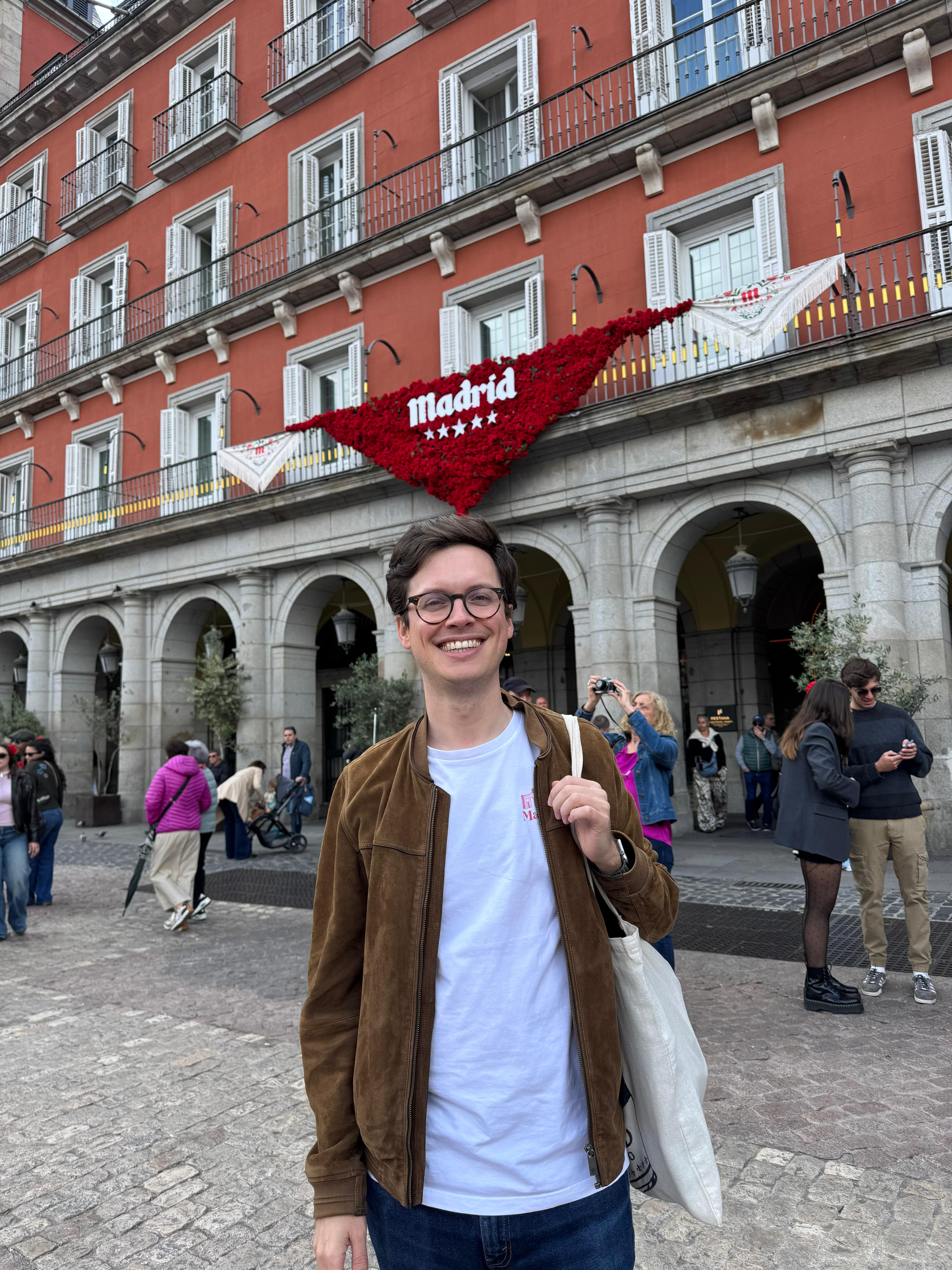 Lou at Plaza Mayor, Madrid